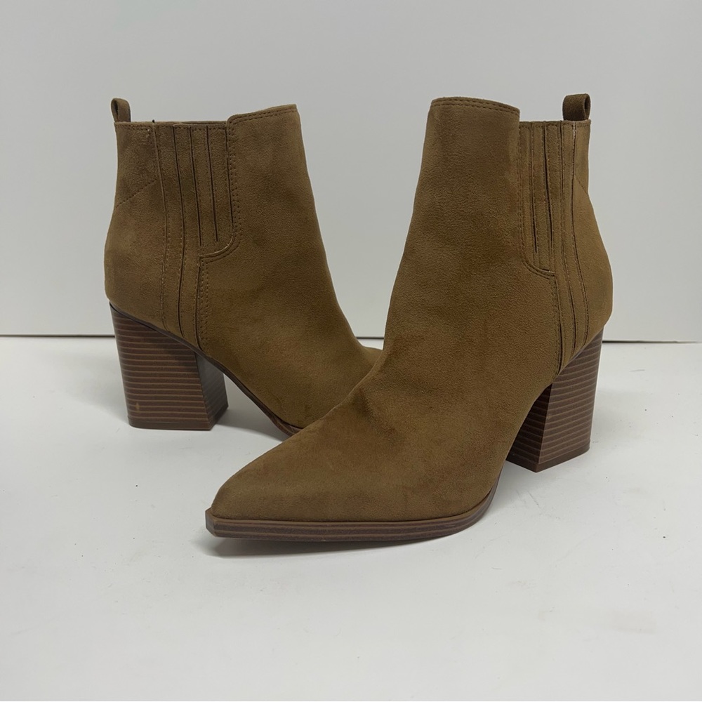 Nine West Womens 9.5 Tan Ankle Boots NEW